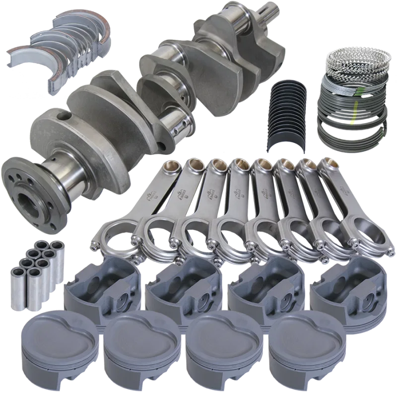 Eagle 515104185, Pontiac 400 4.250in Crank 6.800in I-Beam Rods -22cc 4.185in Pistons Rotating Assembly