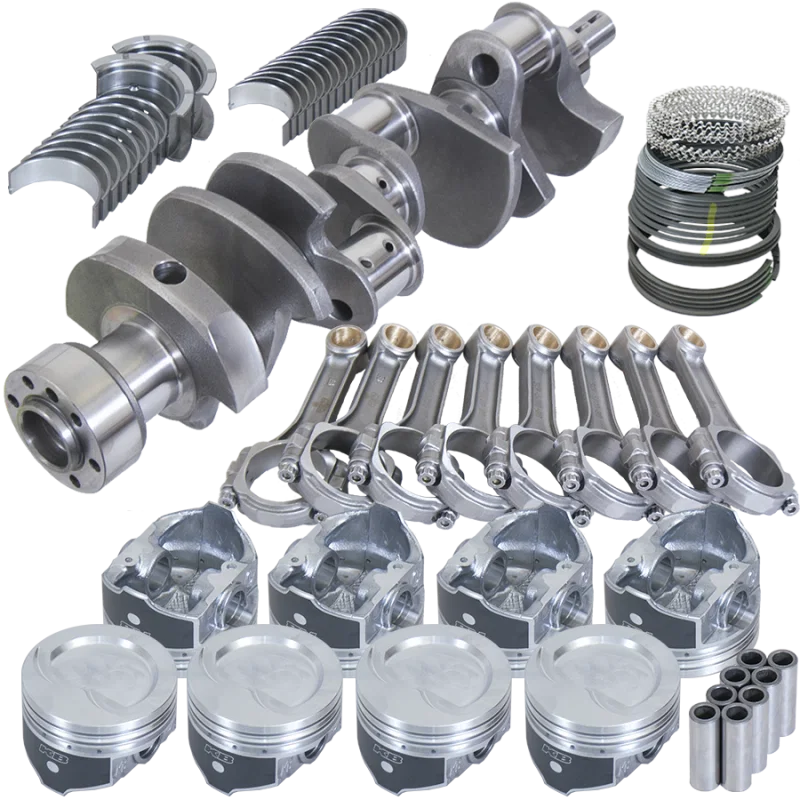 Eagle 13004L040, Chevy LT1350 1Pc 3.750in Crank 5.700in I-Beam Rods -18cc 4.040in Pistons Rotating Assembly
