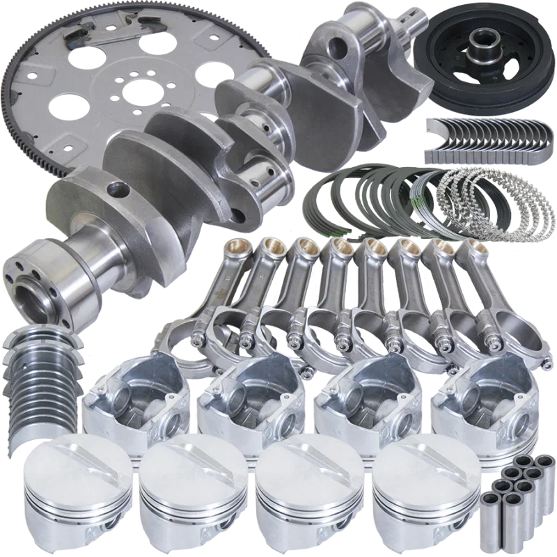Eagle B13005L03068, Chevrolet 350 Balanced 1Pc Rear Seal Rotating Assembly Kit .030 Bore Dome 168 Tooth Flex Plate