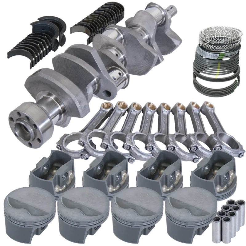 Eagle 62101040, Chevy LT1 350 1Pc 3.480in Crank 5.700in I-Beam Rods -5cc 4.040in Pistons Rotating Assembly