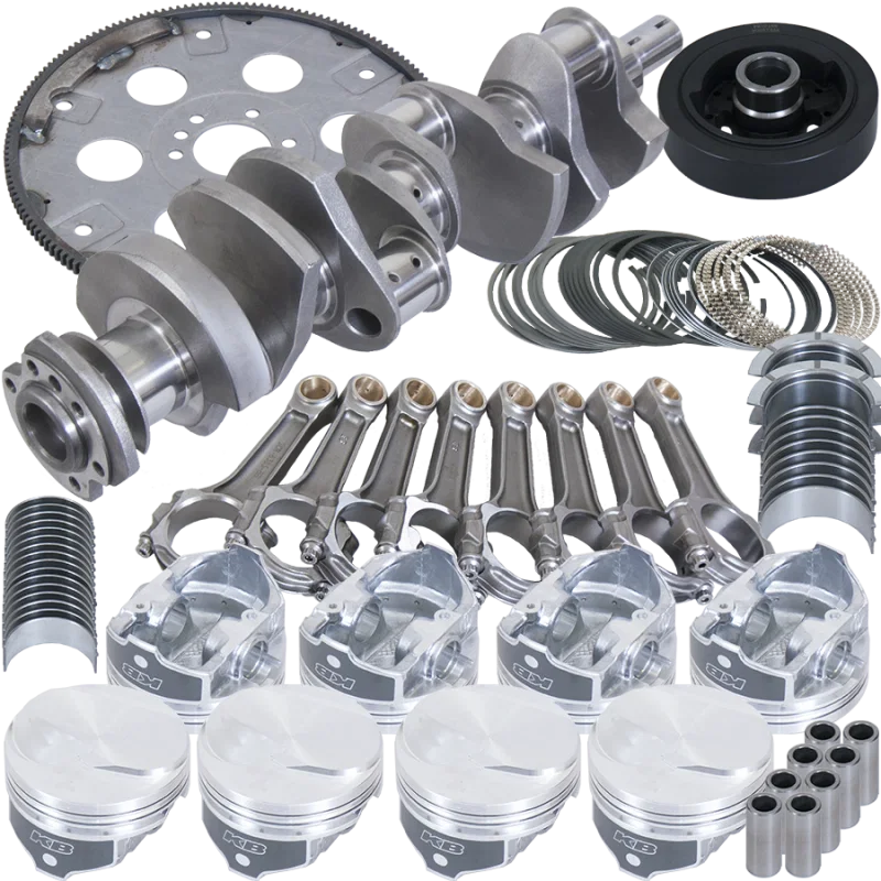 Eagle B18023030, Chevy 454 4.250in Crank 6.385in I-Beam Rods 17cc Dome 4.280in Pistons Balanced Assembly