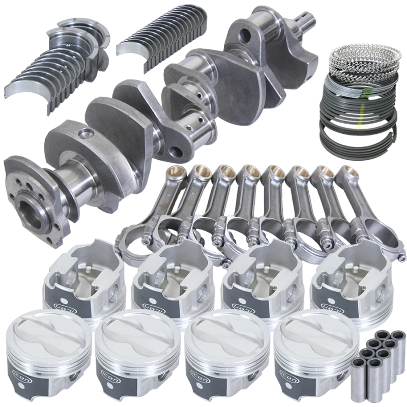 Eagle 13304000, Chevy 350 3.750in Crank 5.700in I-Beam Rods -18cc 4.000in Pistons Rotating Assembly