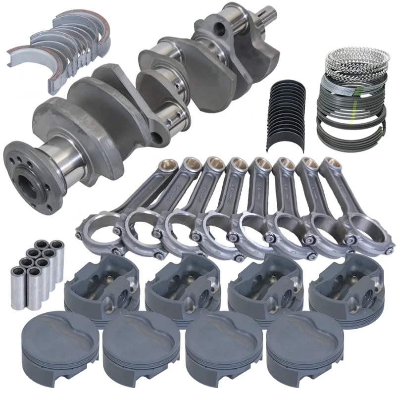 Eagle 615044185, Pontiac 455 4.500in Crank 6.800in I-Beam Rods -6cc Flat Top 4.185in Pistons Rotating Assembly