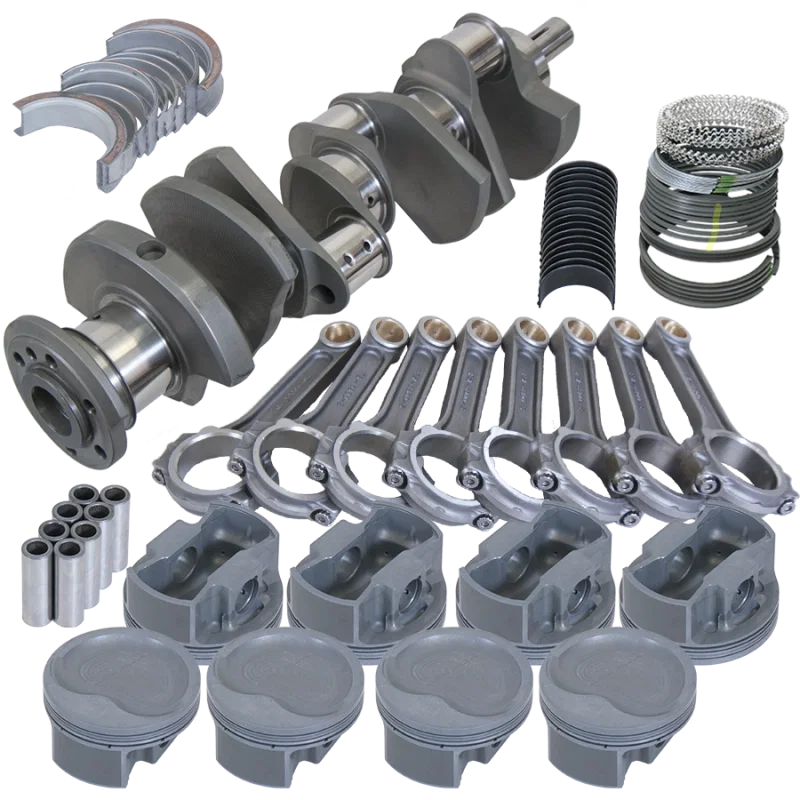 Eagle 625054185, Pontiac 455 4.250in Crank 6.800in I-Beam Rods -22cc 4.185in Pistons Rotating Assembly