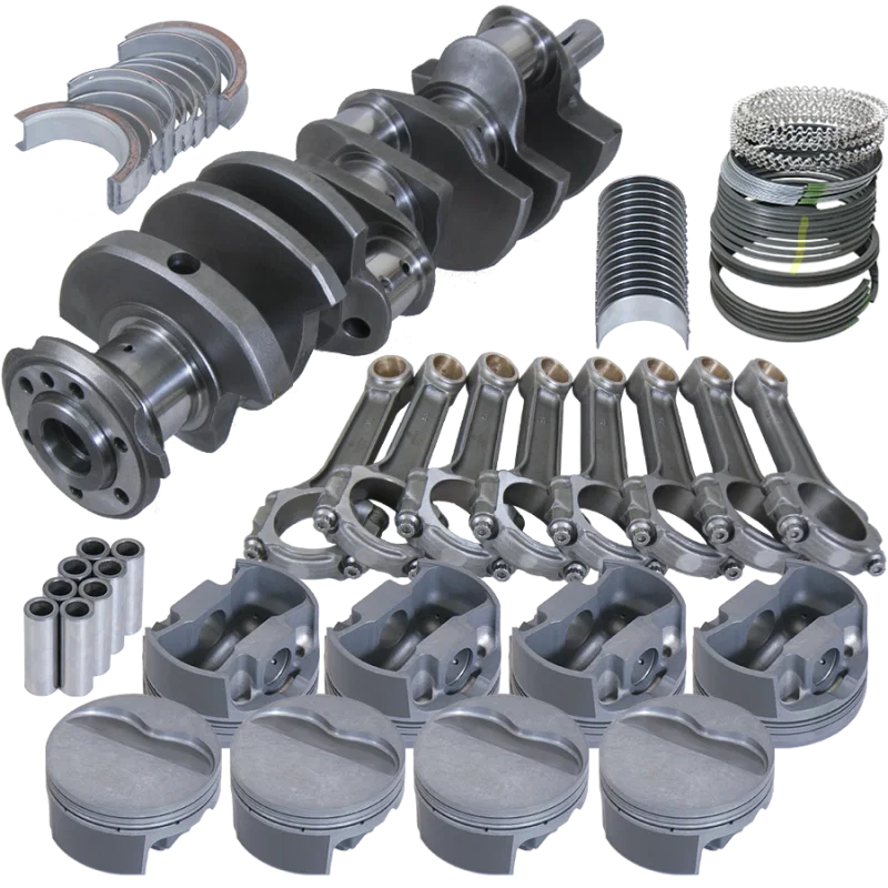 Eagle 524104155, Pontiac 400 4.250in Crank 6.800in I-Beam Rods -6cc Flat Top 4.155in Pistons Rotating Assembly