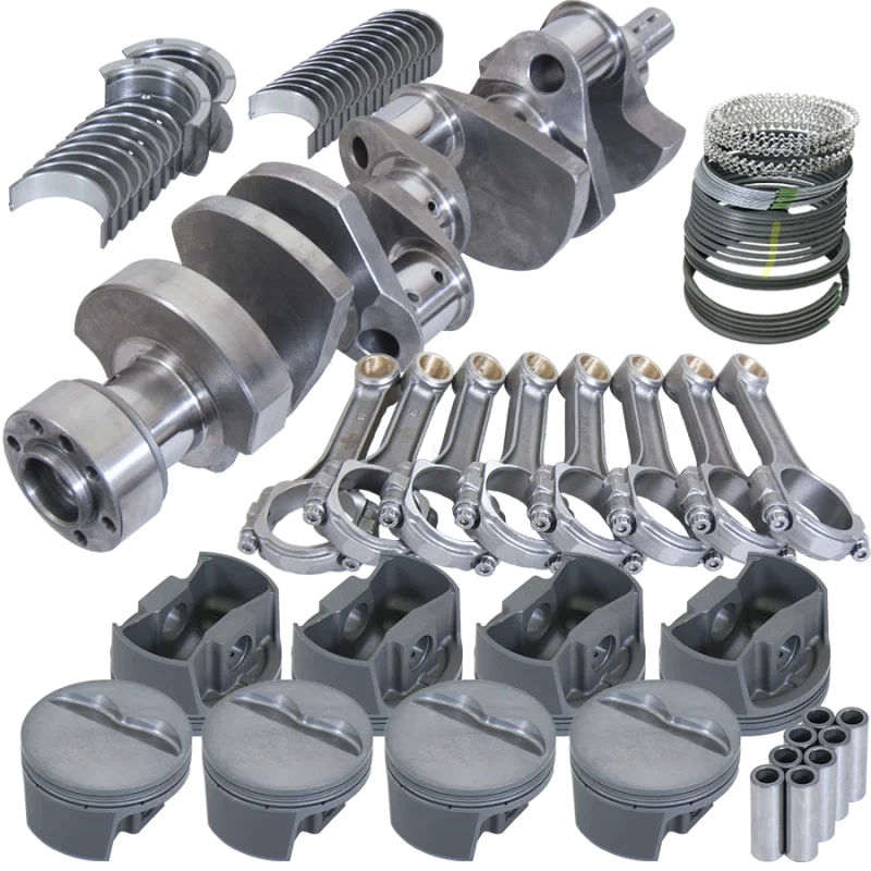 Eagle 13556L040, Chevy LT1350 1Pc 3.750in Crank 5.700in I-Beam Rods -5cc 4.040in Pistons Rotating Assembly