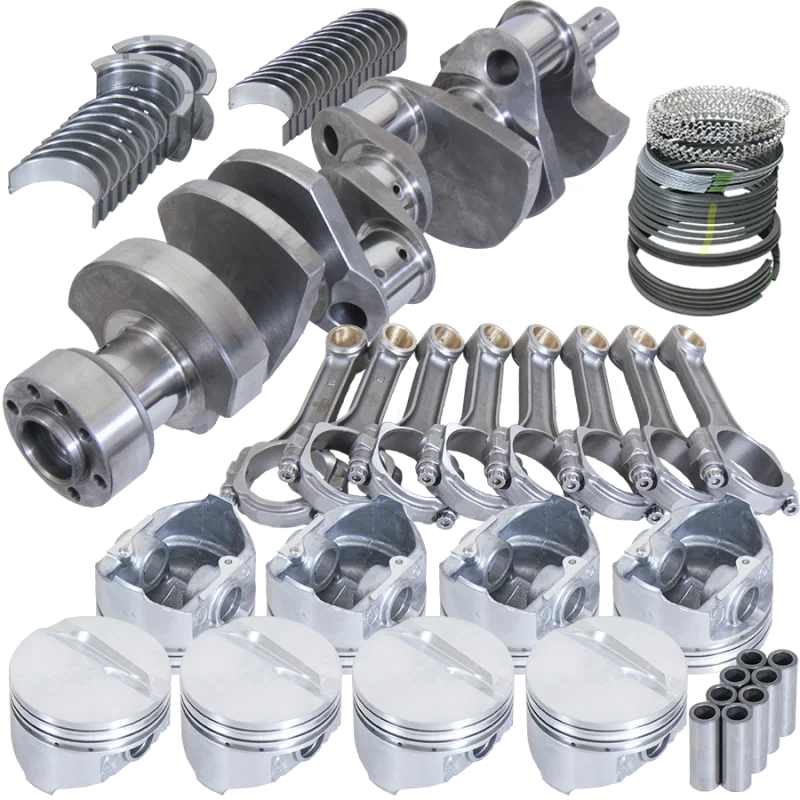 Eagle 13555L000, Chevy LT1350 1Pc 3.750in Crank 5.700in I-Beam Rods -7cc 4.000in Pistons Rotating Assembly
