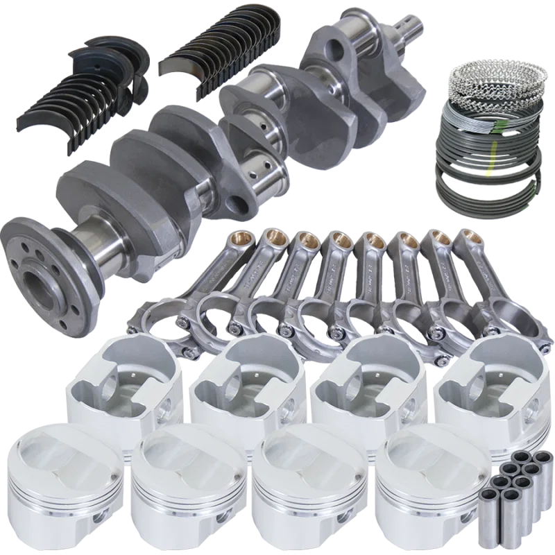 Eagle 62009040, Chevy 350 3.750in Crank 5.700in I-Beam Rods Srp 7cc Dome 4.040in Pistons Rotating Assembly