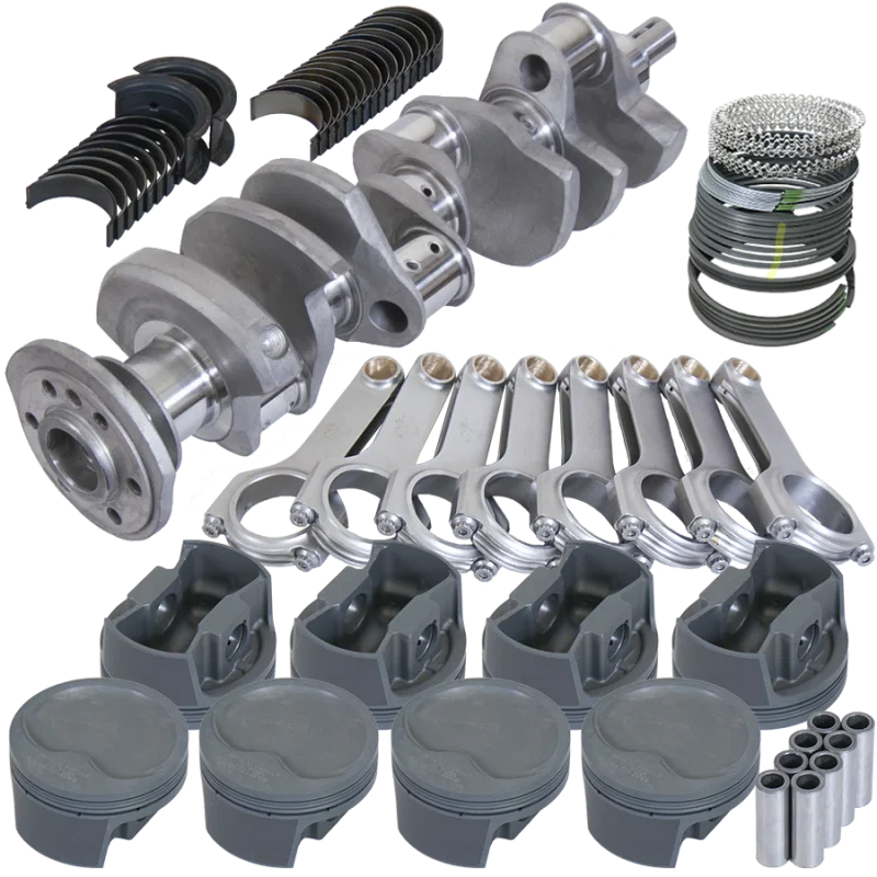 Eagle 12007060, Chevy 350 3.750in Crank 5.700in H-Beam -16cc Inv Dome 4.060in Pistons Rotating Assembly