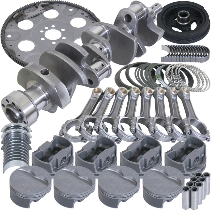 Eagle B13004E000, Chevy 350 3.750in Crank 5.700in I-Beam Rods -18cc 4.000in Pistons Balanced Assembly