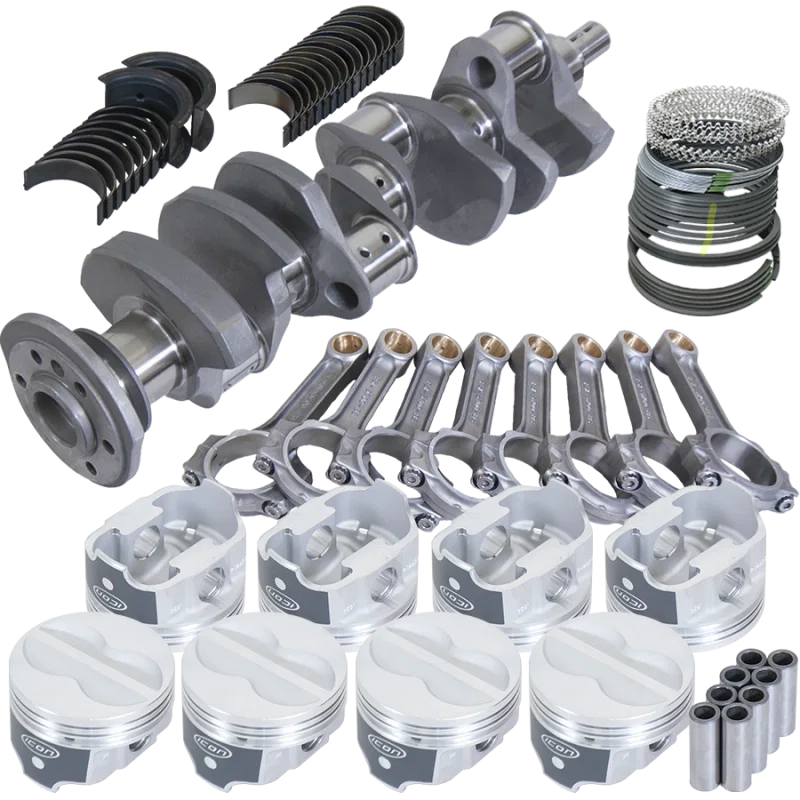 Eagle 62013060, Chevy 350 3.750in Crank 5.700in I-Beam Rods -10cc 4.060in Pistons Rotating Assembly
