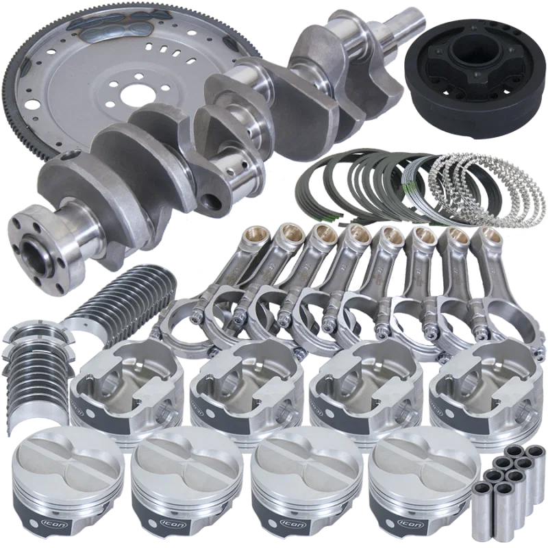 Eagle B16323EA060, Ford 302 3.400in Crank 5.400in I-Beam Rods 4.060in Pistons 157 Tooth FP Balanced Assembly