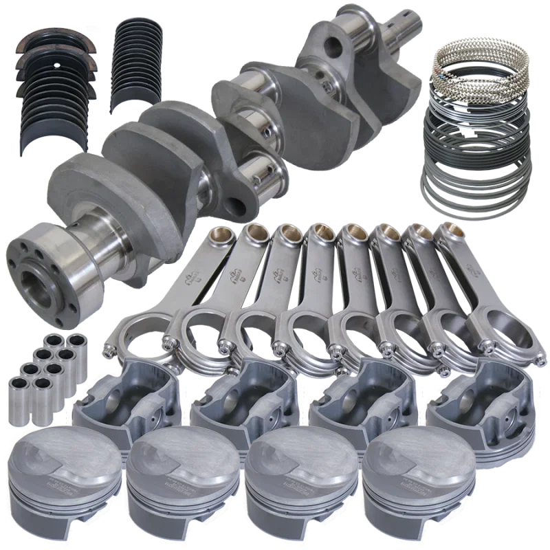 Eagle 11812060, Chevy Tall 454 1Pc 4.250in Crank 6.800in H-Beam 18cc Dome 4.310in Pistons Rotating Assembly