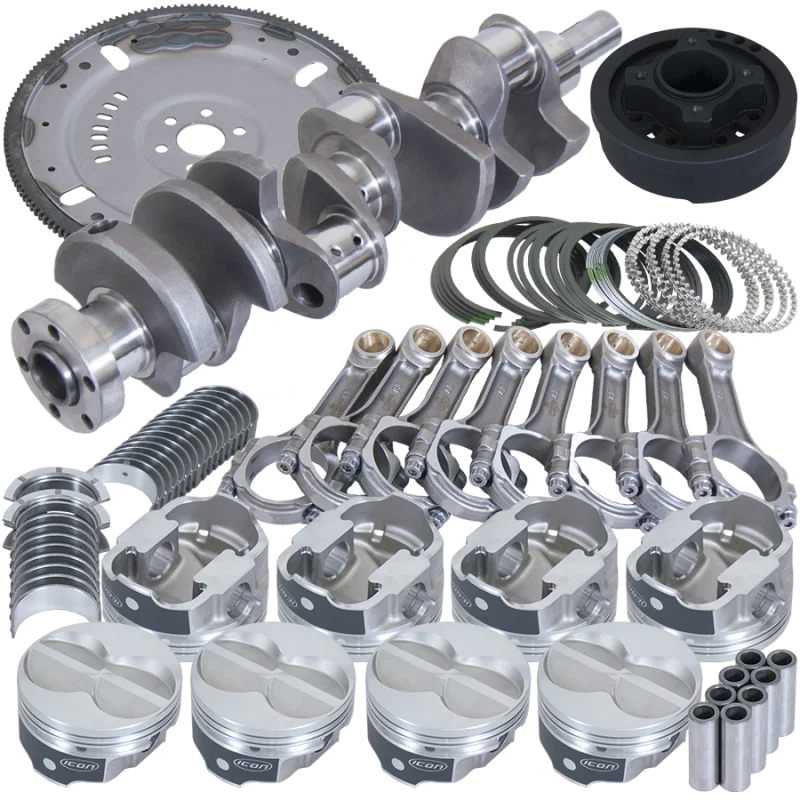 Eagle B16323LA030, Ford 302 3.400in Crank 5.400in I-Beam Rods 4.030in Pistons 164 Tooth FP Balanced Assembly