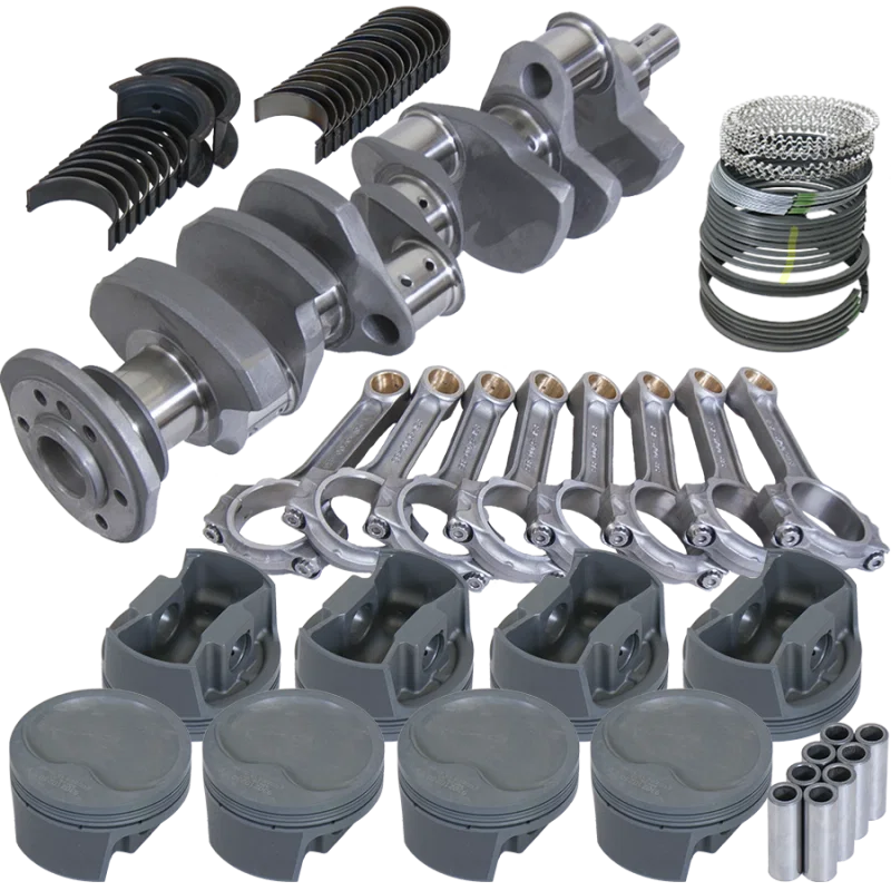 Eagle 62007040, Chevy 350 3.750in Crank 5.700in I-Beam Rods -16cc 4.040in Pistons Rotating Assembly