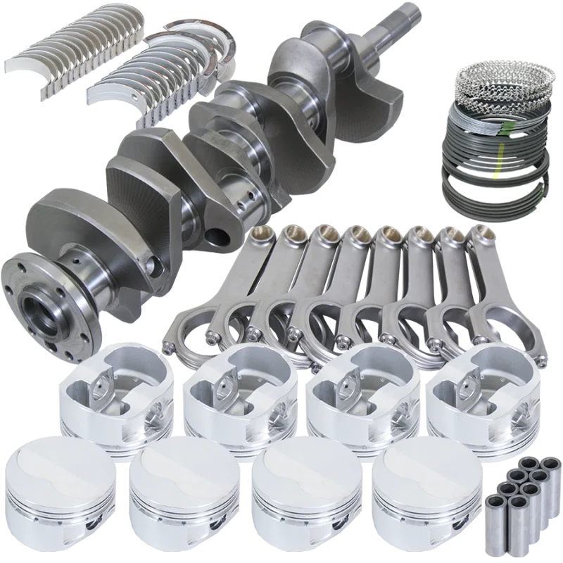 Eagle 157084100, Ford FE 3.980in Crank 6.490in H-Beam Forged 4032 -6.2cc 4.100in Pistons Rotating Assembly