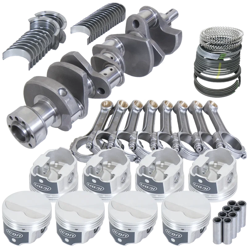 Eagle 13302L060, Chevy LT1350 1Pc 3.480in Crank 5.700in I-Beam Rods -3.7cc 4.060in Pistons Rotating Assembly