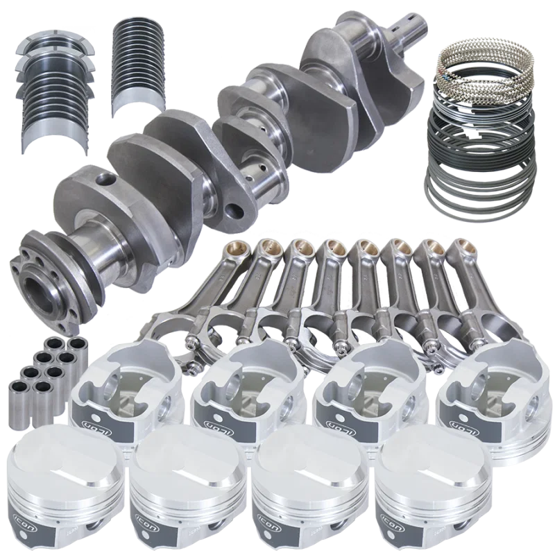 Eagle 18325030, Chevy 454 4.000in Crank 6.135in I-Beam Rods 38cc Dome 4.280in Pistons Rotating Assembly