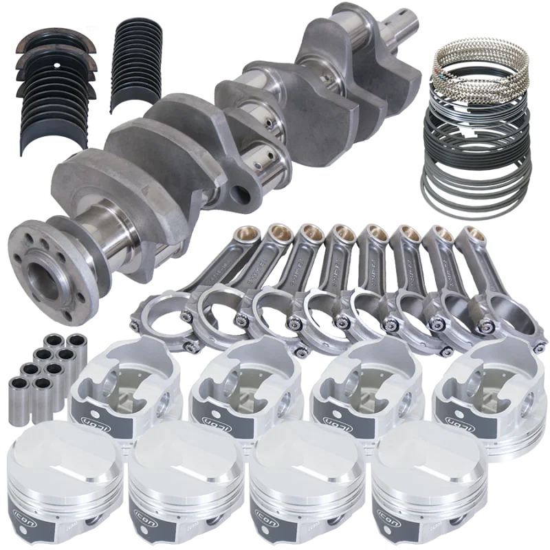 Eagle 61325070, Chevy 454 4.000in Crank 6.135in I-Beam Rods 38cc Dome 4.320in Pistons Rotating Assembly
