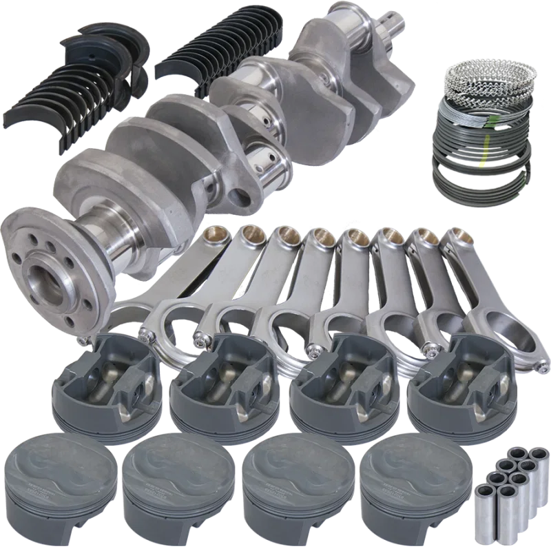 Eagle 12504030, Chevy 400 3.750in Crank 6.000in H-Beam 4cc Dome 4.125in Pistons Rotating Assembly