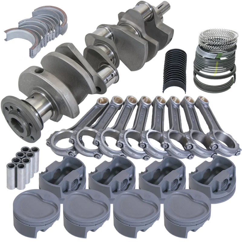 Eagle 615104155, Pontiac 400 4.250in Crank 6.800in I-Beam Rods -22cc 4.155in Pistons Rotating Assembly