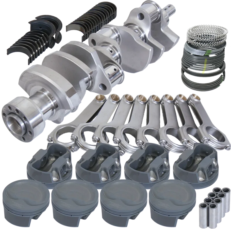 Eagle 12110030, Chevy LT1 350 1Pc 3.750in Crank 6.000in H-Beam -16cc Inv Dome 4.030in Piston Rotating Assembly