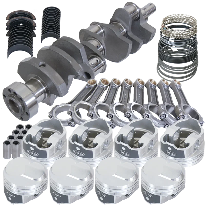 Eagle 61326L060, Chevy 454 1Pc 4.000in Crank 6.135in I-Beam Rods 43cc Dome 4.310in Pistons Rotating Assembly