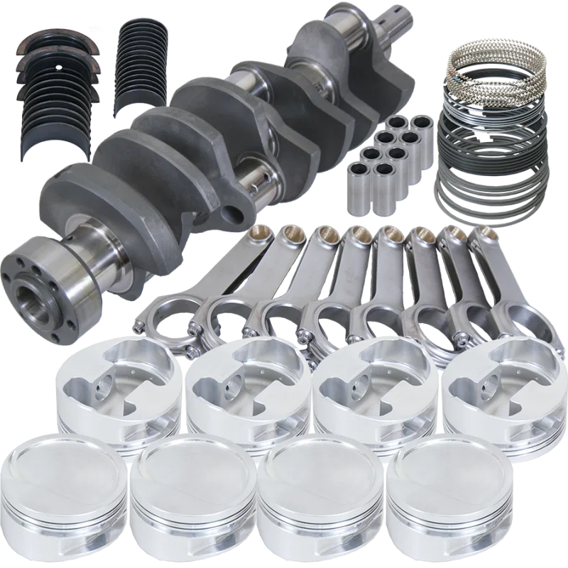 Eagle 35410L4530, Chevy 502 1Pc 4.250in Crank 6.385in H-Beam -20cc 4.530in Pistons Rotating Assembly