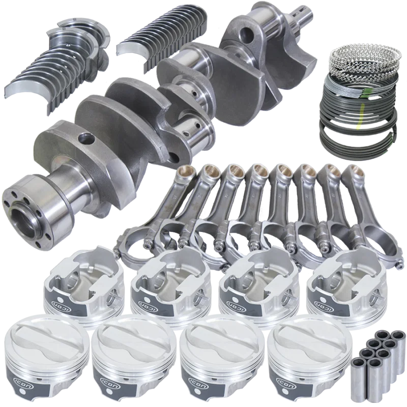 Eagle 13303L060, Chevy LT1350 1Pc 3.750in Crank 6.000in I-Beam Rods -18cc 4.060in Pistons Rotating Assembly