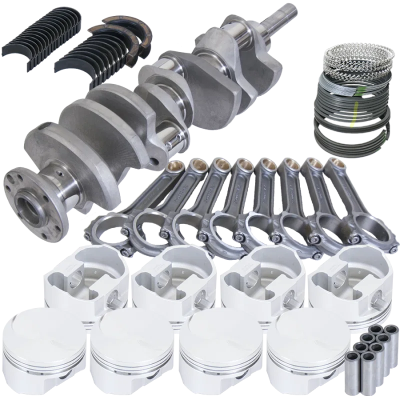 Eagle 65016080, Ford 460 4.140in Crank 6.800in I-Beam Rods -3cc Flat Top 4.440in Pistons Rotating Assembly