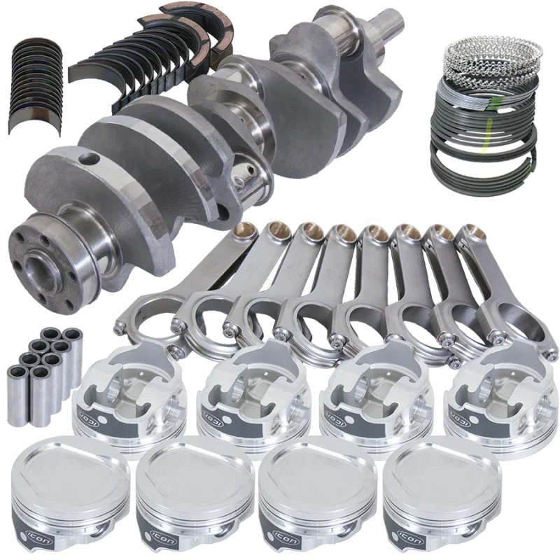 Eagle 14803030, Ford 351C 3.850in Crank 6.000in H-Beam -20cc Step Dish 4.030in Pistons Rotating Assembly