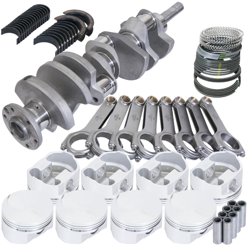 Eagle 15016080, Ford 429/460 4.140in Crank 6.800in H-Beam -3cc Flat Top 4.440in Pistons Rotating Assembly