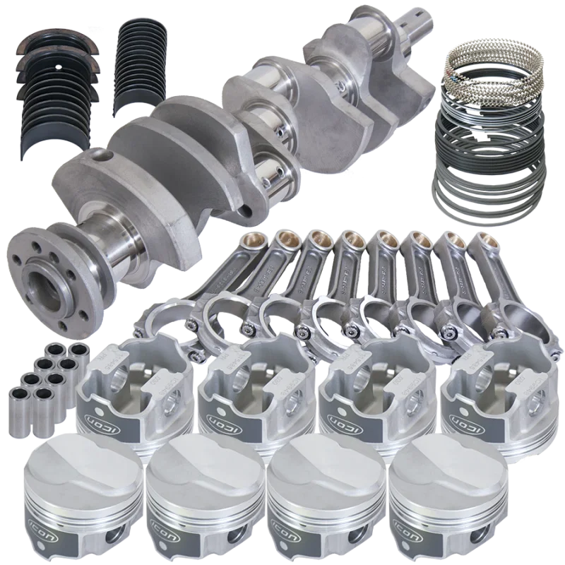 Eagle 683024125, Chevy 396 3.766in Crank 6.135in I-Beam Rods 17cc Dome 4.125in Pistons Rotating Assembly