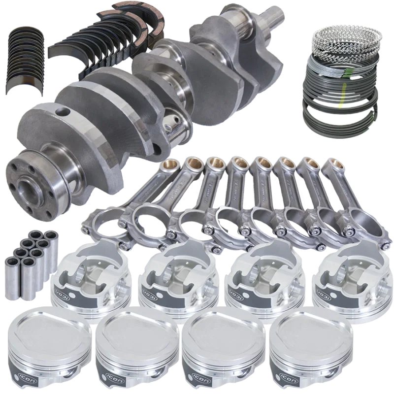 Eagle 64803030, Ford 351C 3.850in Crank 6.000in I-Beam Rods -20cc 4.030in Pistons Rotating Assembly