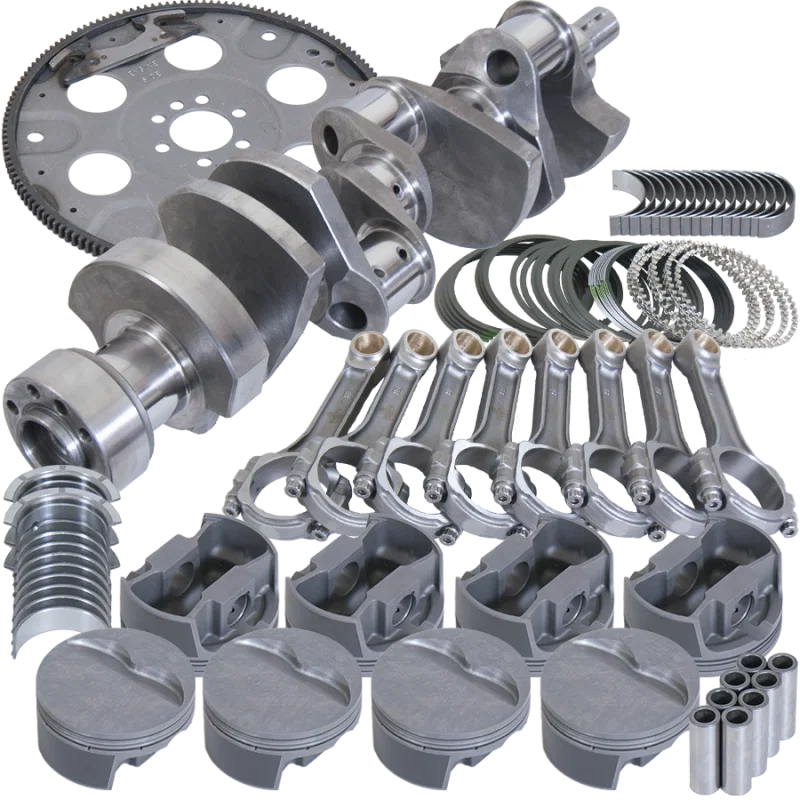 Eagle B13556L06068, Chevy LT1350 1Pc 3.750in Crank 5.700in I-Beam 4.060in Pistons 168 Tooth FP Balanced Assembly