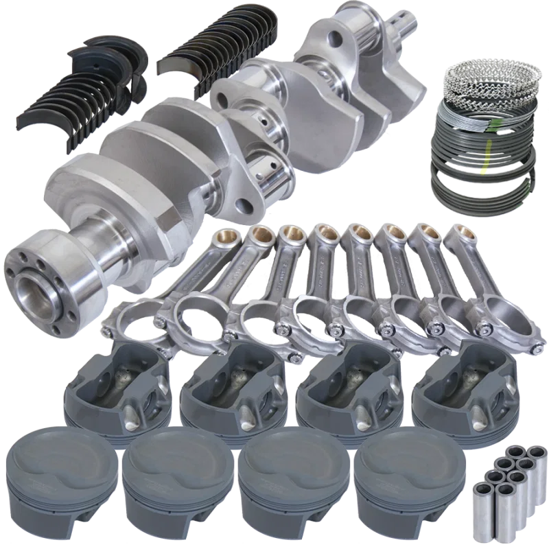 Eagle 62110000, Chevy LT1 350 1Pc 3.750in Crank 6.000in I-Beam Rods -16cc 4.000in Pistons Rotating Assembly