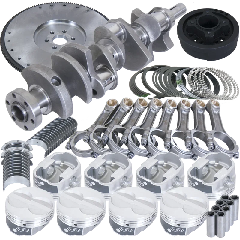Eagle B16351LS060, Ford 302 3.250in Crank 5.400in I-Beam Rods 4.060in Pistons 157 Tooth FW Balanced Assembly