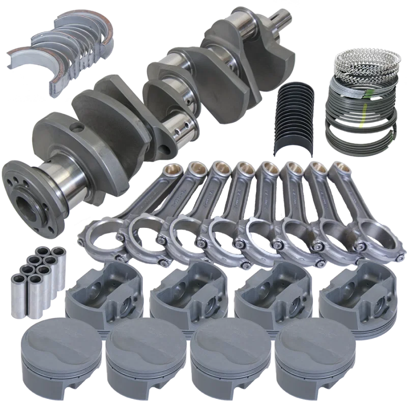 Eagle 615034185, Pontiac 455 4.250in Crank 6.800in I-Beam Rods -6cc Flat Top 4.185in Pistons Rotating Assembly