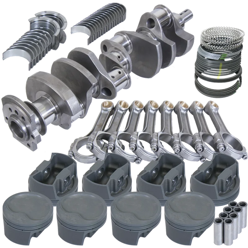 Eagle 13051L030, Chevy LT1350 1Pc 3.750in Crank 5.700in I-Beam Rods -16cc 4.030in Pistons Rotating Assembly