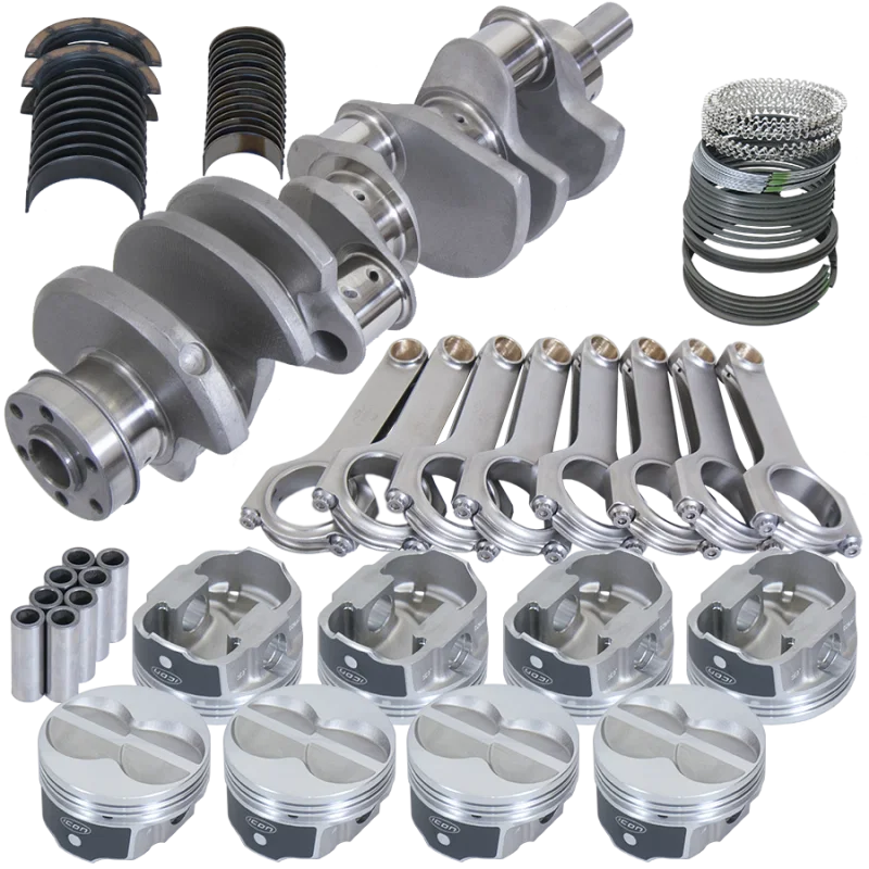 Eagle 14138000, Ford 351W 4.000in Crank 6.200in H-Beam -11cc Flat Top 4.000in Pistons Rotating Assembly