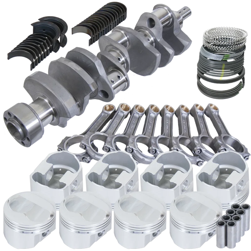 Eagle 62109060, Chevy LT1 350 1Pc 3.750in Crank 5.700in I-Beam Rods 7cc Dome 4.060in Pistons Rotating Assembly