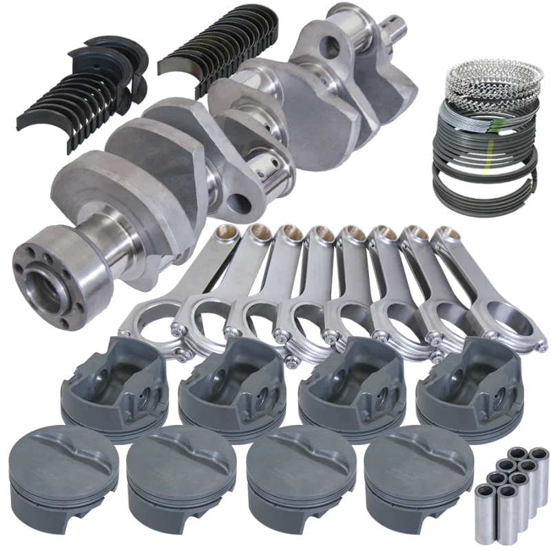Eagle 12113040, Chevy LT1 350 1Pc 3.875in Crank 6.000in H-Beam Stroker Rods 4.040in Pistons Rotating Assembly