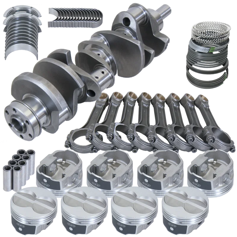 Eagle 16138030, Ford 351W 4.000in Crank 6.200in I-Beam Rods -11cc Flat Top 4.030in Pistons Rotating Assembly