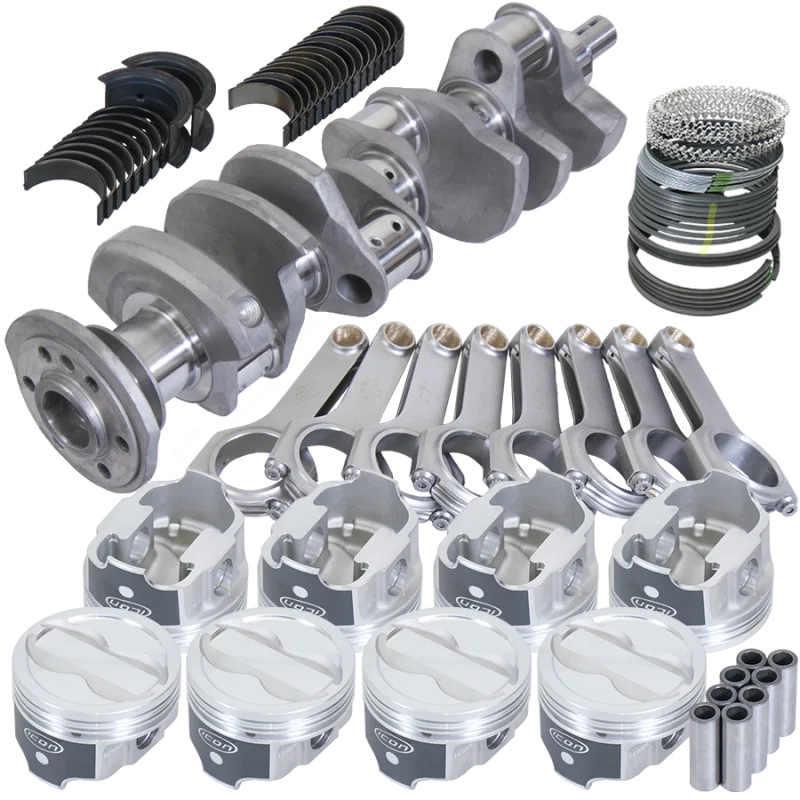 Eagle 12304060, Chevy 350 3.750in Crank 5.700in H-Beam -18cc 4.060in Pistons Rotating Assembly