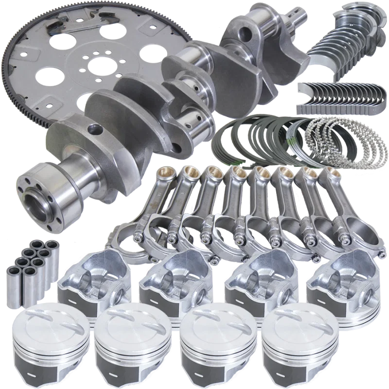 Eagle B13504L06068, Chevy LT1350 1Pc 3.750in Crank 5.700in I-Beam 4.060in Pistons 168 Tooth FP Balanced Assembly