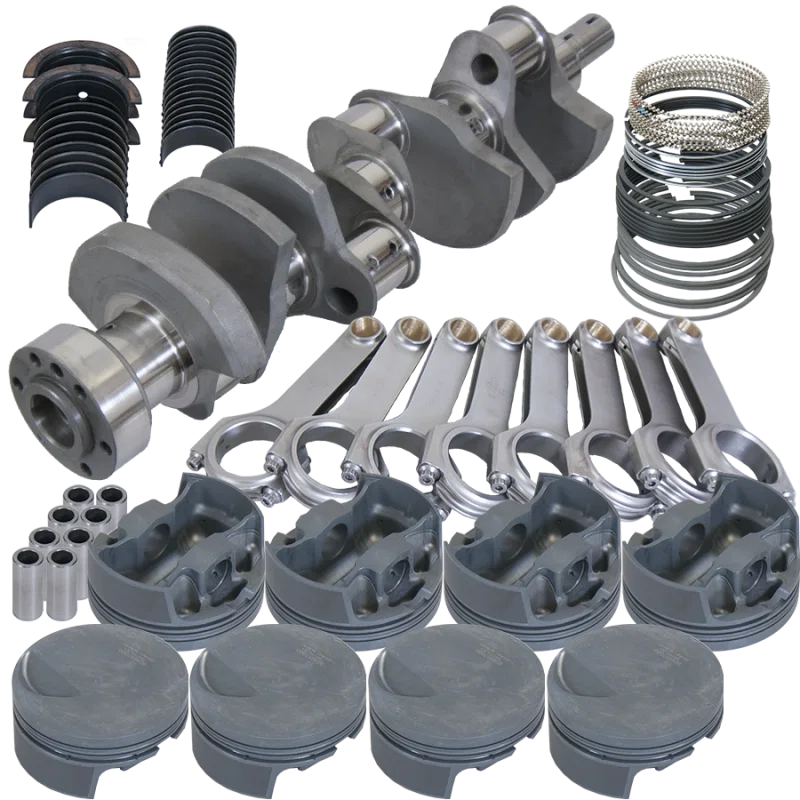 Eagle 111374560, Chevy 502 4.250in Crank 6.385in H-Beam -3cc Flat Top 4.560in Pistons Rotating Assembly
