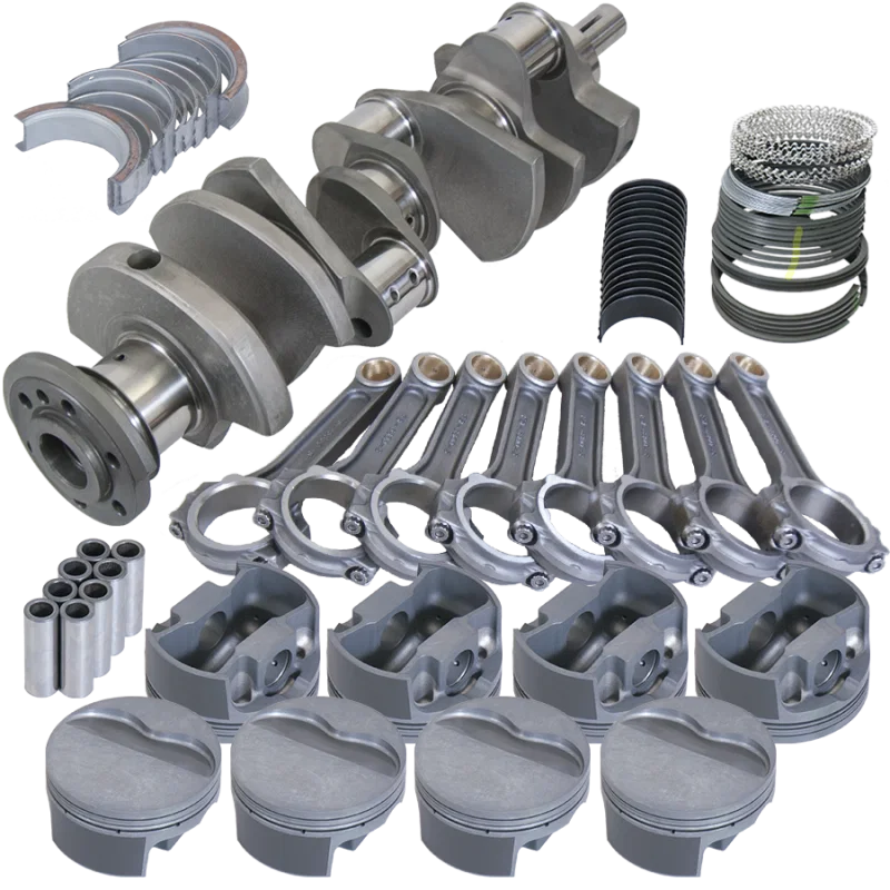 Eagle 615004155, Pontiac 400 4.250in Crank 6.800in I-Beam Rods -6cc Flat Top 4.155in Pistons Rotating Assembly