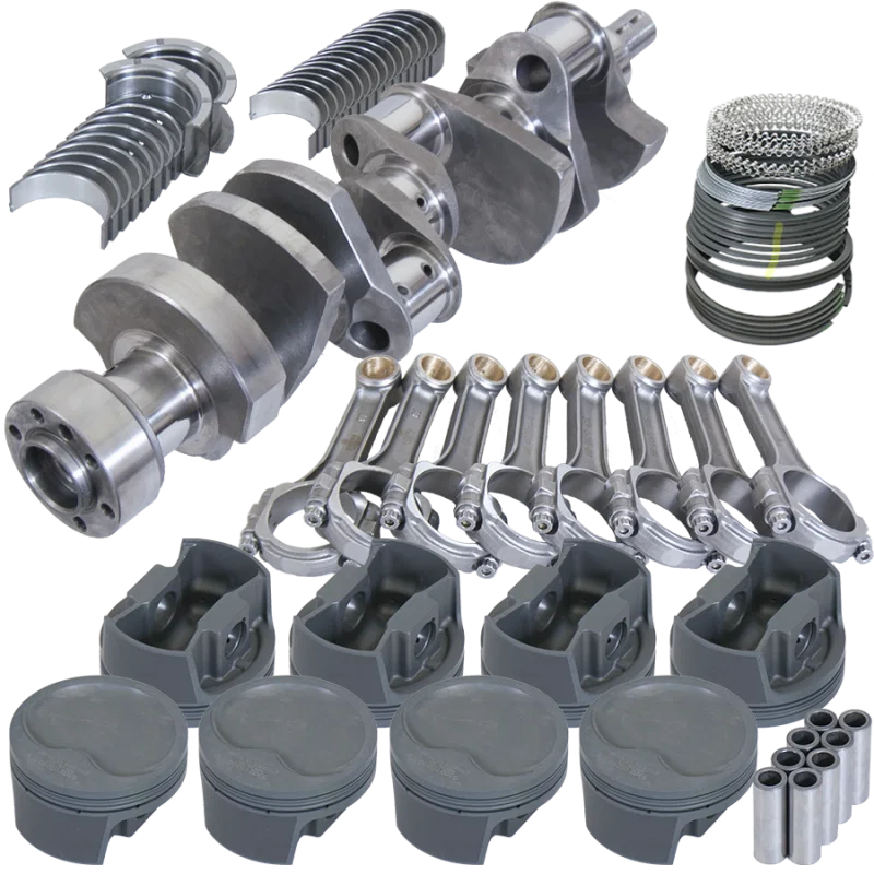 Eagle 13551L040, Chevy LT1350 1Pc 3.750in Crank 5.700in I-Beam Rods -16cc 4.040in Pistons Rotating Assembly