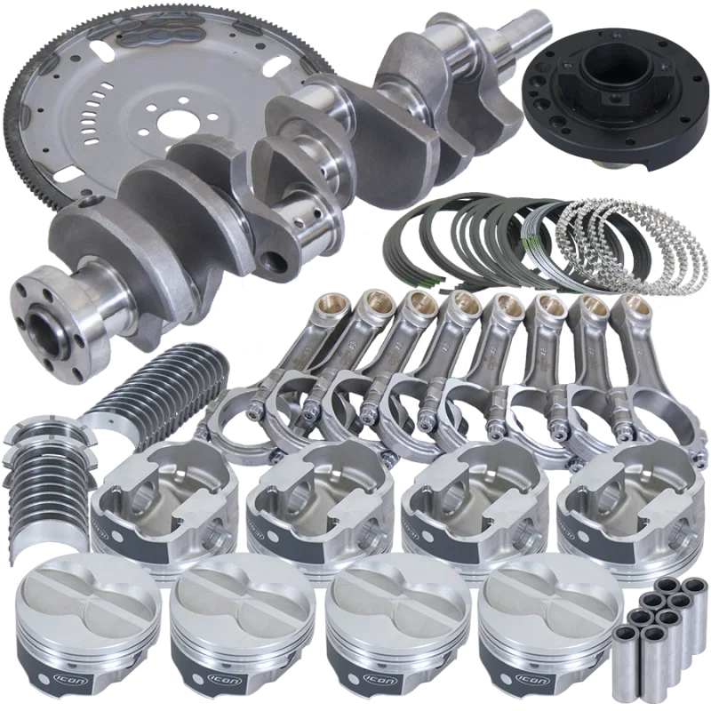 Eagle B16323MA030, Ford 302 3.400in Crank 5.400in I-Beam Rods 4.030in Pistons 164 Tooth FP Balanced Assembly