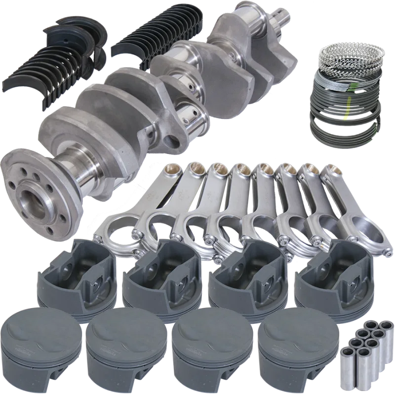 Eagle 12501030, Chevy 400 3.750in Crank 5.700in H-Beam -5cc Flat Top 4.155in Pistons Rotating Assembly
